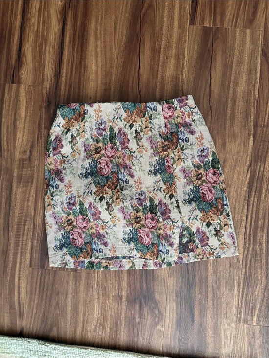 wild fable Dresses & Skirts - wild fable Floral Textured Mini Skirt - Pink, Green, Brown